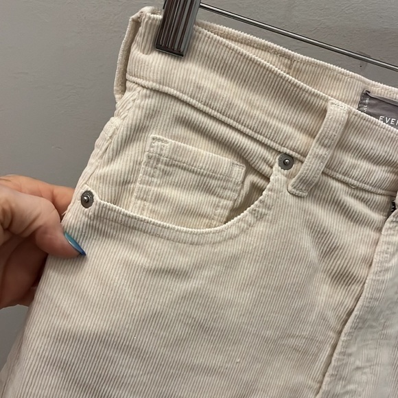 Everlane Pants Baby Cord Cheeky Corduroy Size 25 Straight Leg Cropped Pockets - Picture 4 of 10